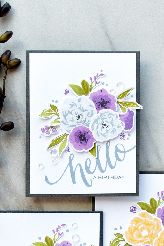 WPlus9 | Petunias and Peonies Cards