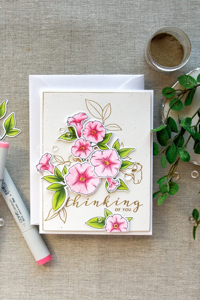 WPlus9 | Modern Petunias - Thinking of You Card