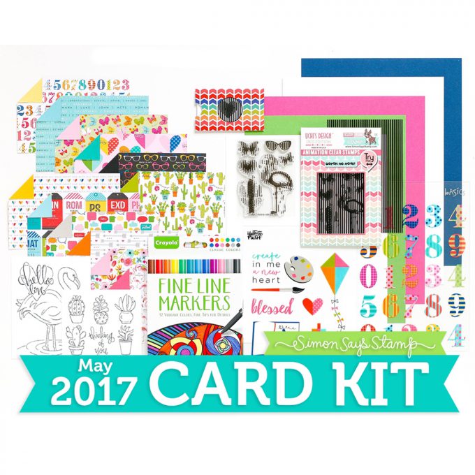 Simon Says Stamp Card Kit of The Month MAY 2017 ANIMATION CK0517-1