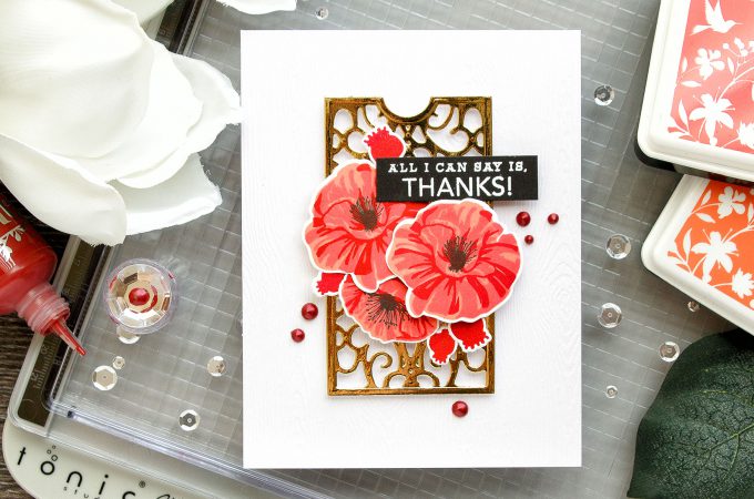 Hero Arts | Color Layering Poppies Thank You Card