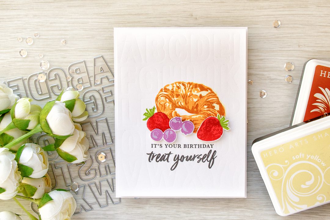 Hero Arts | Color Layering Croissant - Birthday Card by Yana Smakula