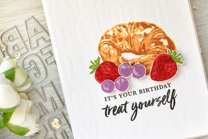 Hero Arts | Color Layering Croissant - Birthday Card by Yana Smakula