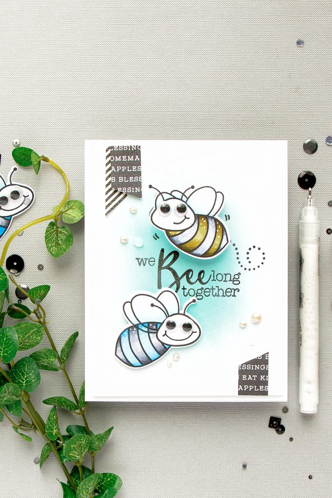 Honey Bee Stamps | Interactive Wobbler Bee Card. Video