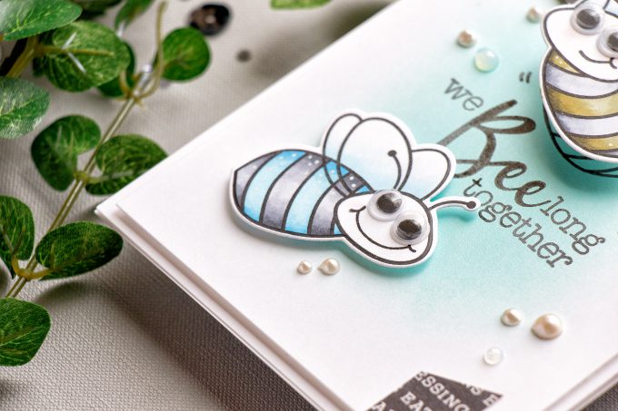 Honey Bee Stamps | Interactive Wobbler Bee Card. Video