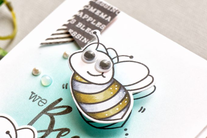 Honey Bee Stamps | Interactive Wobbler Bee Card. Video