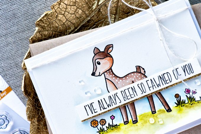 Simon Says Stamp | I've Always Been So Fawned Of You Watercolor Card by Yana Smakula