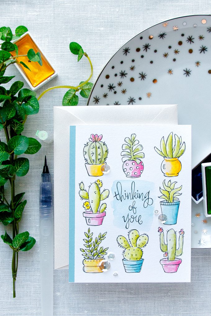 Simon Says Stamp | May Card Kit - Cacti Thinking Of You Card