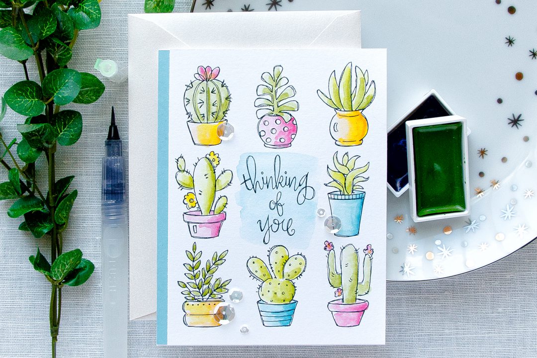 Simon Says Stamp | May Card Kit - Cacti Thinking Of You Card