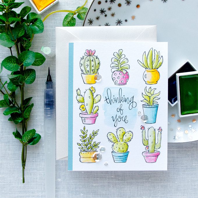 Simon Says Stamp | May Card Kit - Cacti Thinking Of You Card