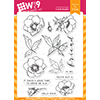 WPlus9 Modern Anemones Stamp Set