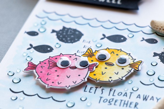 Hero Arts | Funny Puffer Fish Cards - Let's Float Away Together