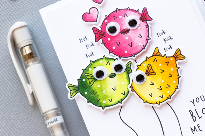 Hero Arts | Funny Puffer Fish Cards - Let's Float Away Together