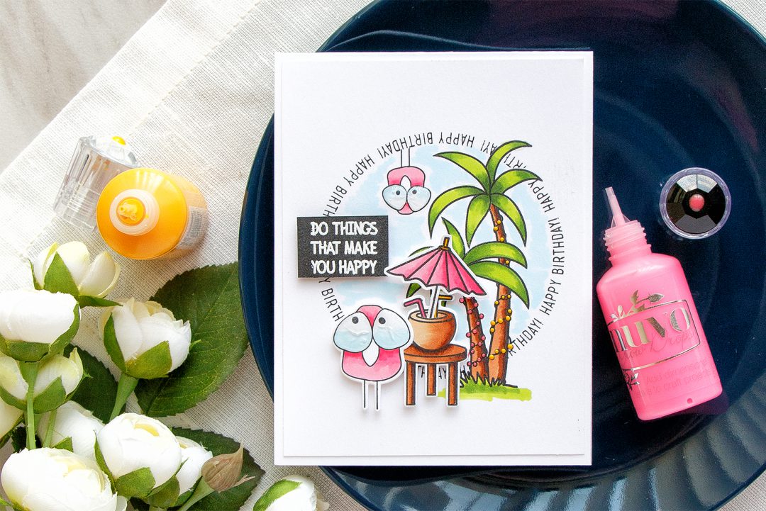 Simon Says Stamp | Tropical Birthday Card - Do Things That Make You Happy