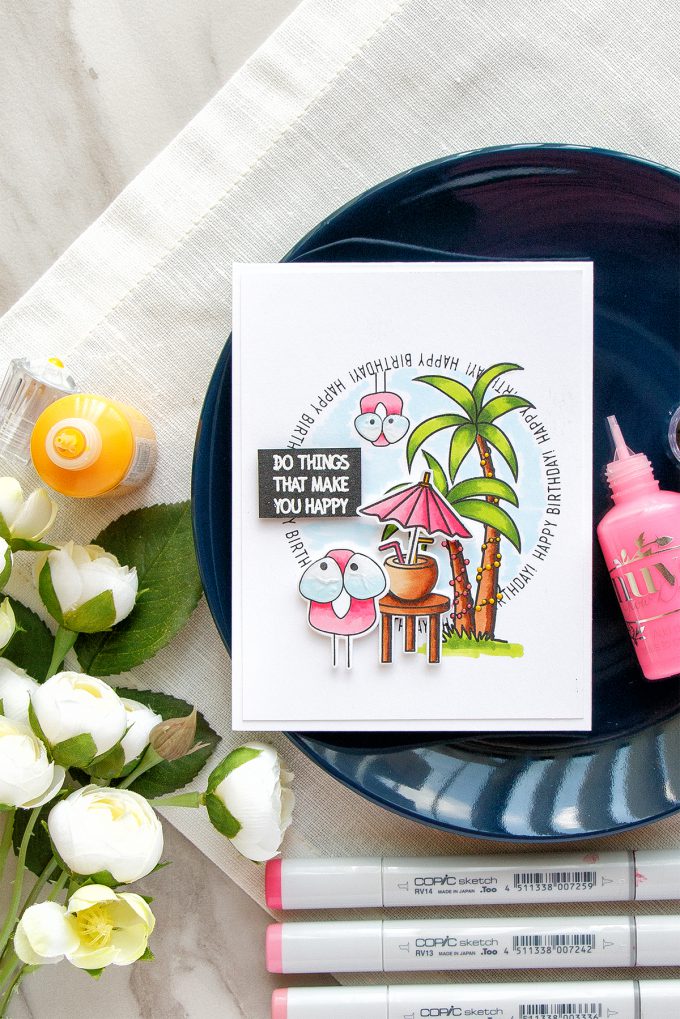 Simon Says Stamp | Tropical Birthday Card - Do Things That Make You Happy