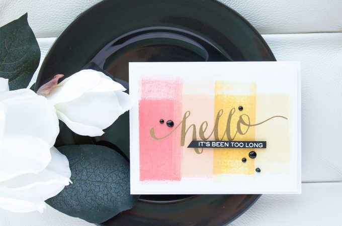 Simon Says Stamp | Quick Ombre Backgrounds using a Brayer. Video