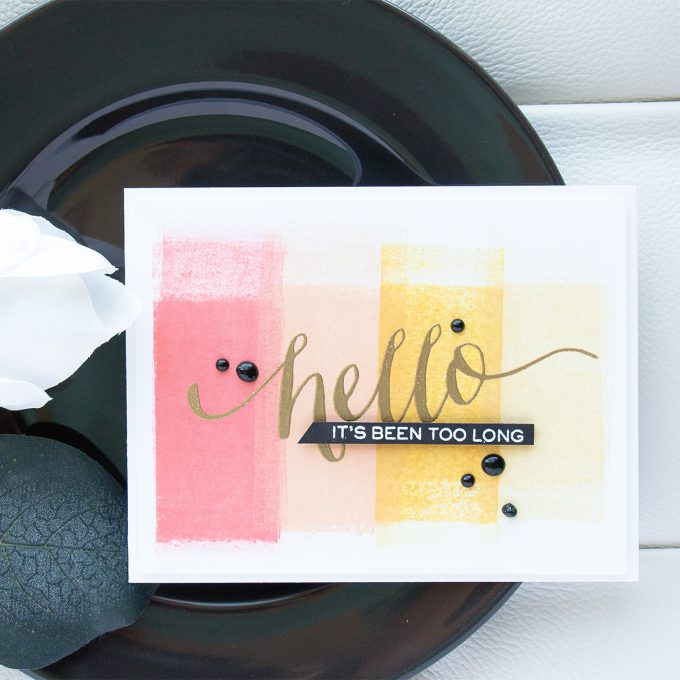 Simon Says Stamp | Quick Ombre Backgrounds using a Brayer. Video