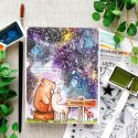 Simon Says Stamp | How To Make Watercolor Galaxy Missing You Card. Video