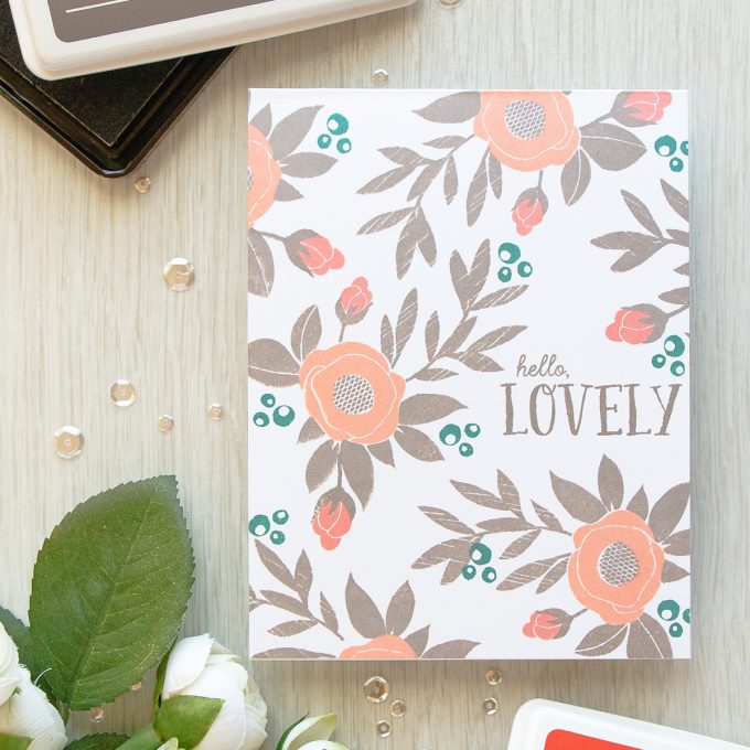 WPlus9 | One Layer Spring Blooms Card. Video