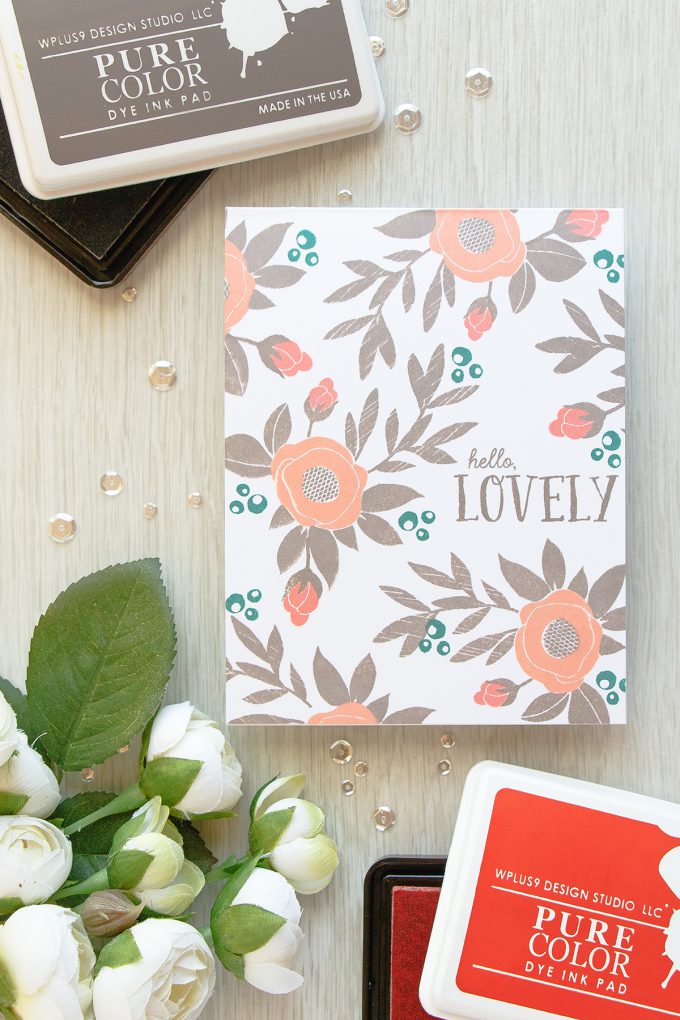 WPlus9 | One Layer Spring Blooms Card. Video