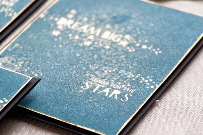 WPlus9 | Heat Embossed Stardust Cards 3 Ways