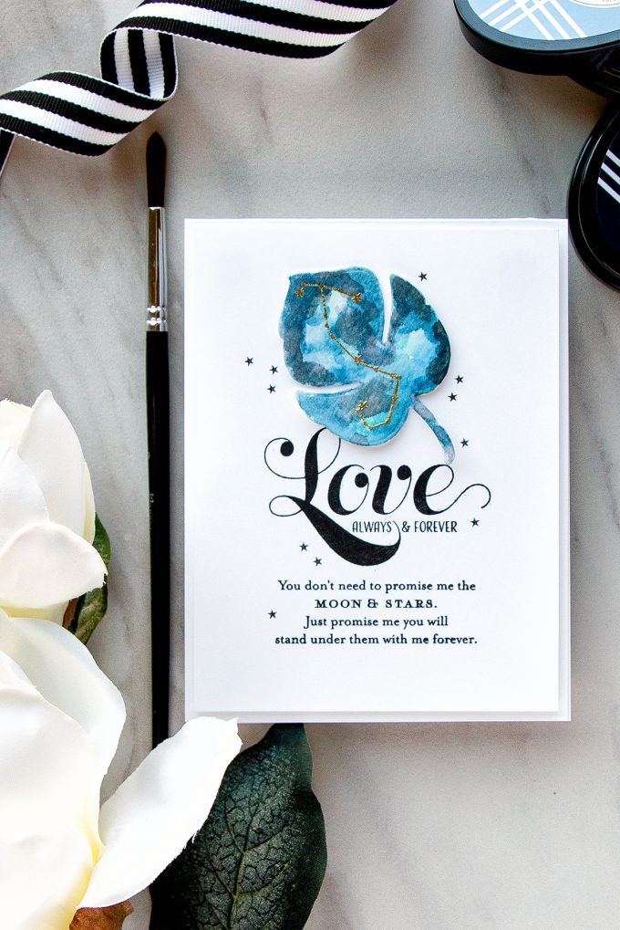 PTI | Watercolor Galaxy Thank You Cards Personalized With Constellations