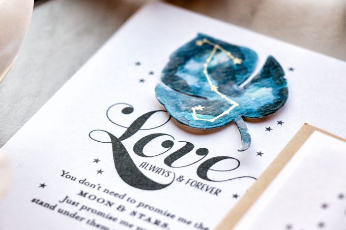 PTI | Watercolor Galaxy Thank You Cards Personalized With Constellations