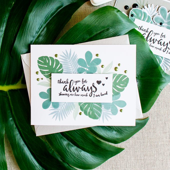 Simon Says Stamp | Tropical Foliage Card