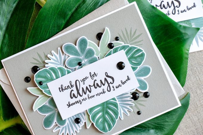 Simon Says Stamp | Tropical Foliage Card