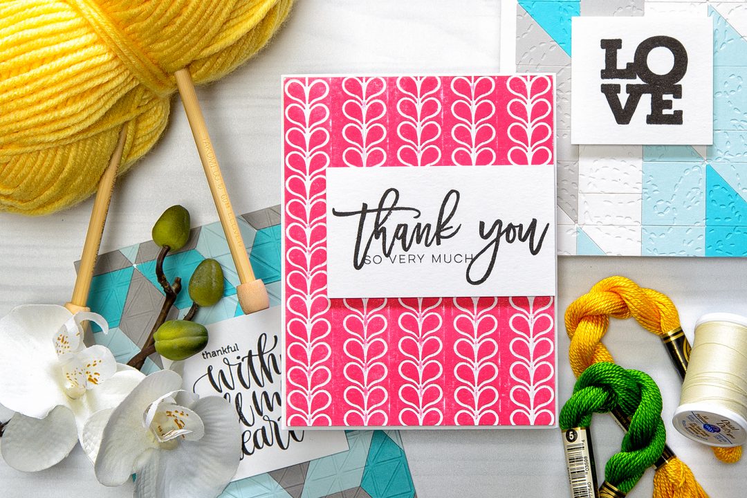 Spellbinders | Quilt It Collection - Thanks You So Very Much. Using Stitched Borders Dies. Project by Yana Smakula