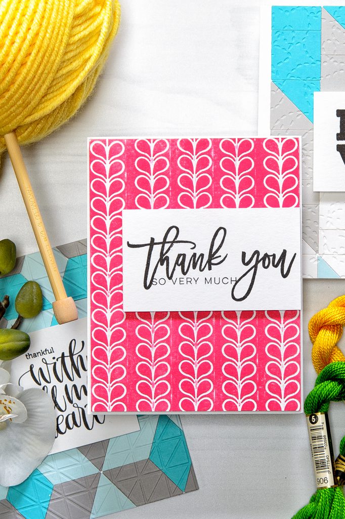 Spellbinders | Quilt It Collection - Thanks You So Very Much. Using Stitched Borders Dies. Project by Yana Smakula