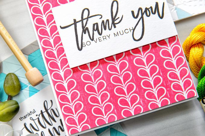 Spellbinders | Quilt It Collection - Thanks You So Very Much. Using Stitched Borders Dies. Project by Yana Smakula