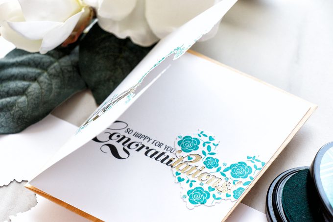 PTI | One Layer Stamped & Die Cut Wedding Congratulations Cards by Yana Smakula. Video Tutorial
