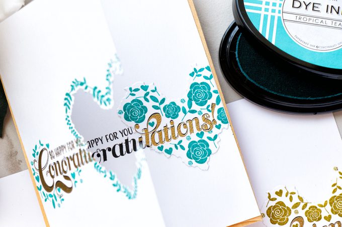 PTI | One Layer Stamped & Die Cut Wedding Congratulations Cards by Yana Smakula. Video Tutorial