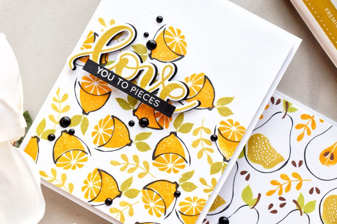 Simon Says Stamp | Artsy Fruit Patterns - Sweet Love You Cards