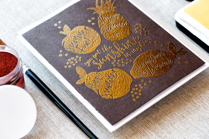 Simon Says Stamp | Heat Embossed Fruits