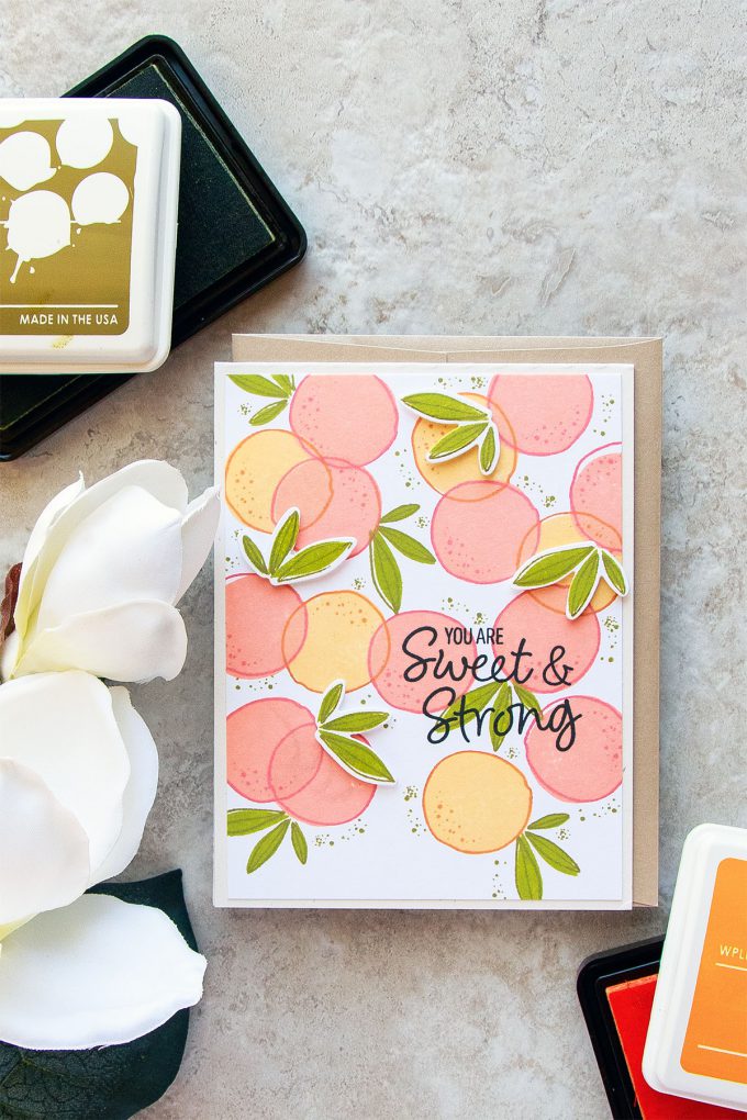 WPlus9 | You're Sweet & Strong Fruit Card using Summer Citrus stamps. Card by Yana Smakula