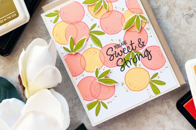 WPlus9 | You're Sweet & Strong Fruit Card using Summer Citrus stamps. Card by Yana Smakula