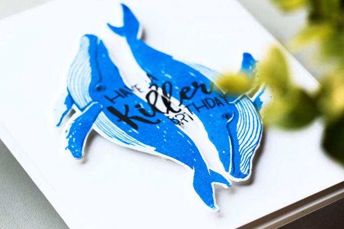 Hero Arts | Have A Killer Birthday Color Layering Whale Card by Yana Smakula