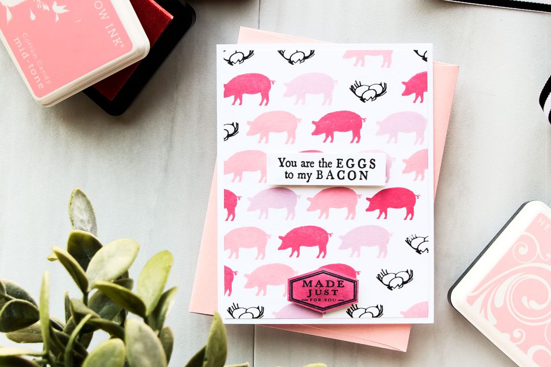 Hero Arts | You Are The Eggs To My Bacon Card by Yana Smakula