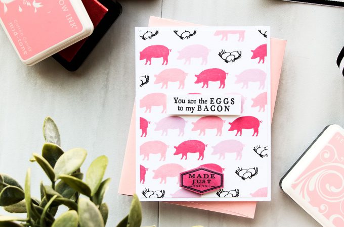 Hero Arts | You Are The Eggs To My Bacon Card by Yana Smakula