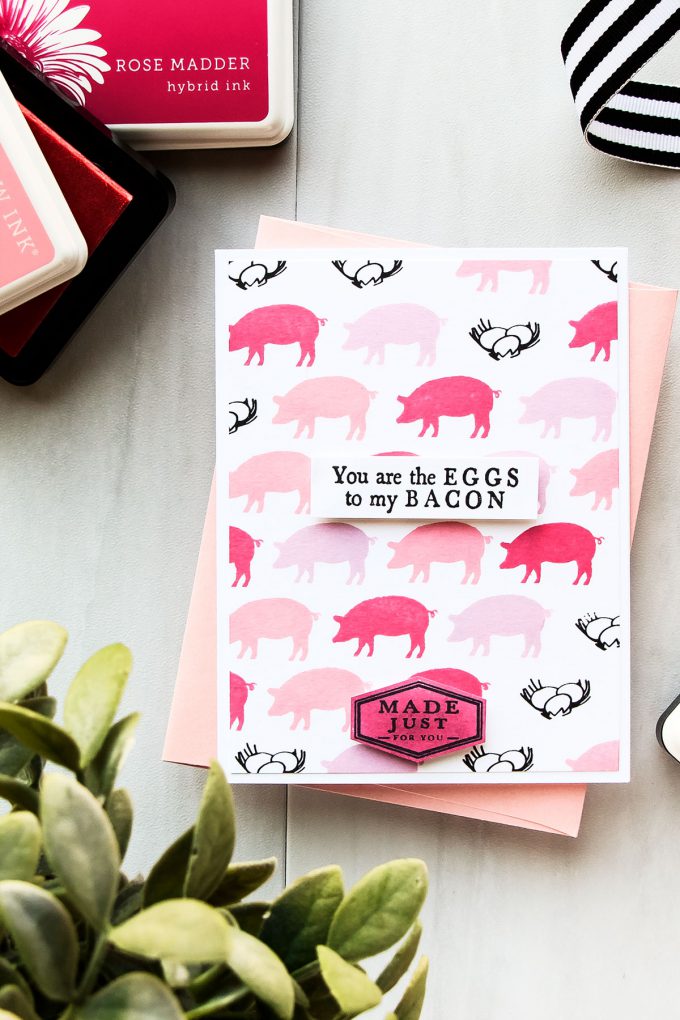 Hero Arts | You Are The Eggs To My Bacon Card by Yana Smakula