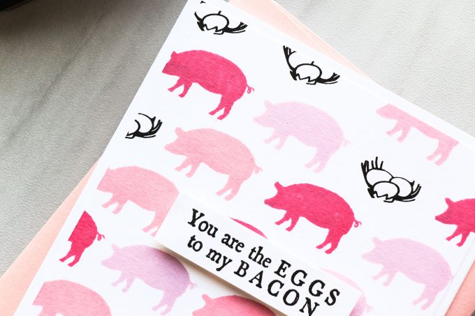 Hero Arts | You Are The Eggs To My Bacon Card by Yana Smakula