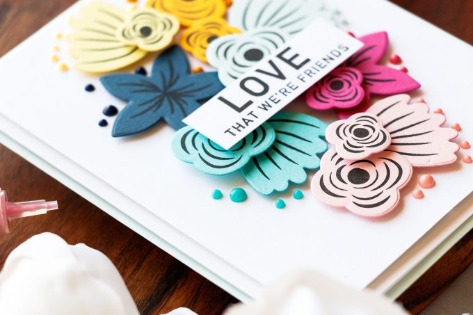 Simon Says Stamp | Colorful Circles Inspiration Turned Into Flowers using Hope Blooms Stamps
