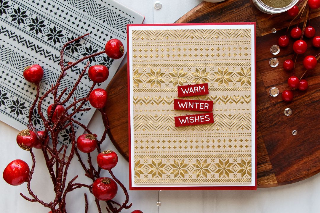Simon Says Stamp | STAMPtember 2017 | Christmas Sweater Cards (or Faux Cross Stitch Embroidery). Handmade cards by Yana Smakula #simonsaysstamp #sss #stamptember #christmascard