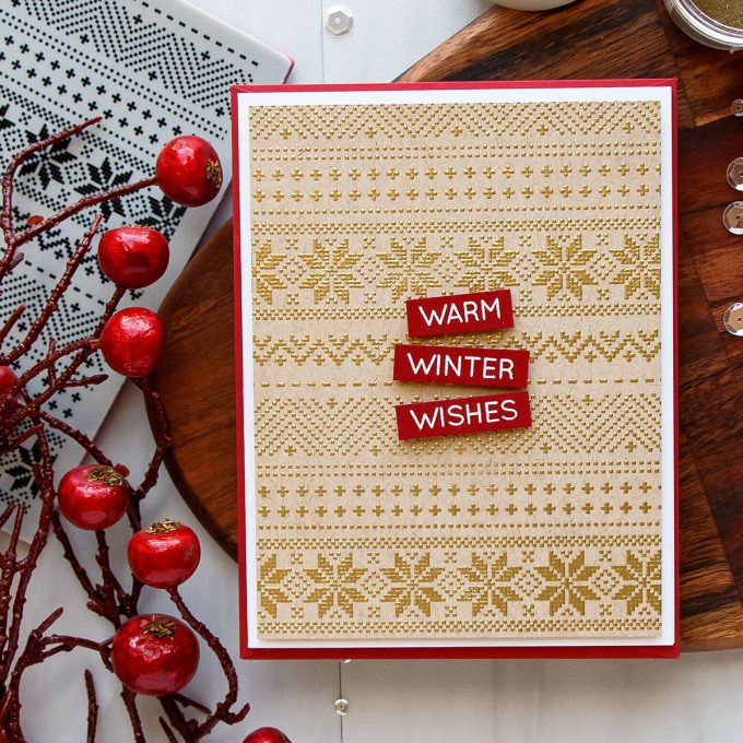 Simon Says Stamp | STAMPtember 2017 | Christmas Sweater Cards (or Faux Cross Stitch Embroidery). Handmade cards by Yana Smakula #simonsaysstamp #sss #stamptember #christmascard