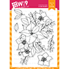 WPlus9 Christmas Rose Bouquet Stamp Set