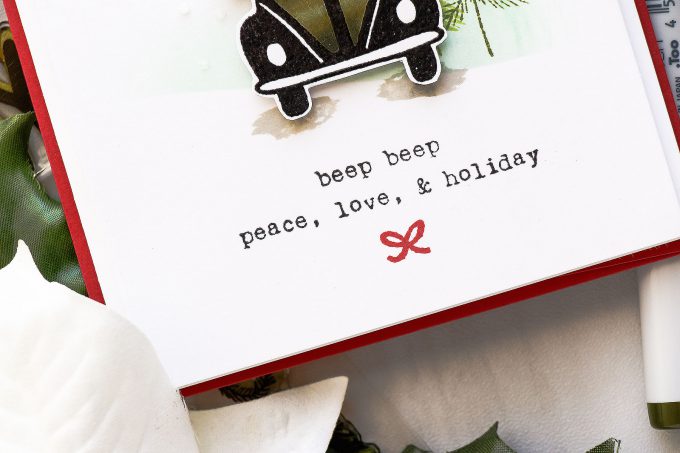 Flora & Fauna | Clean & Simple Driving To The Holidays Card by Yana Smakula