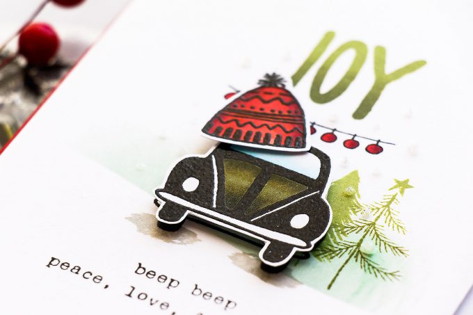 Flora & Fauna | Clean & Simple Driving To The Holidays Card by Yana Smakula