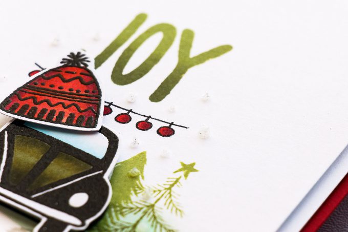 Flora & Fauna | Clean & Simple Driving To The Holidays Card by Yana Smakula