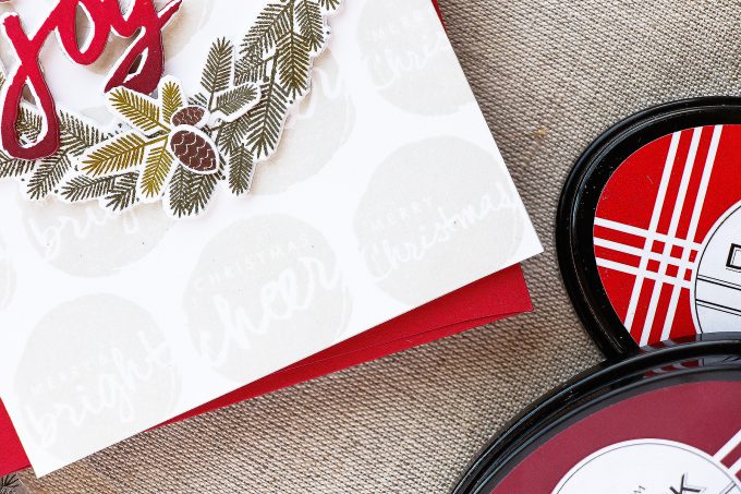 PTI | Gradient Stamping - Christmas Wreath Card by Yana Smakula